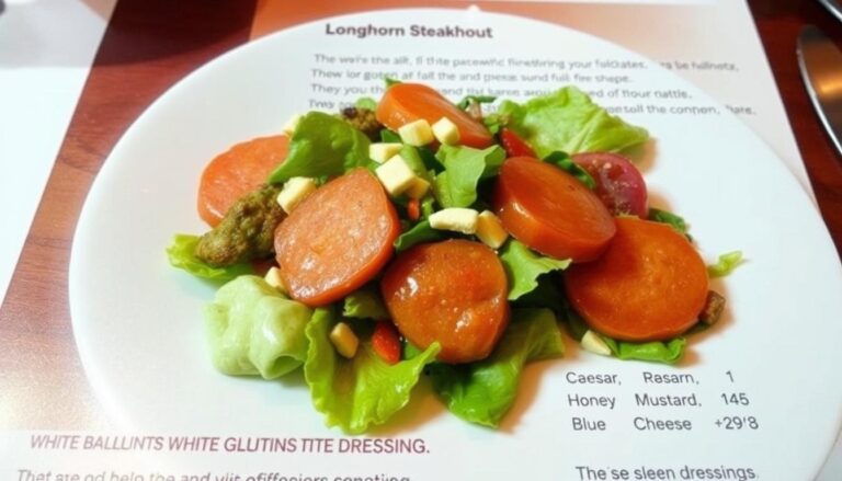 longhorn steakhouse gluten free menu